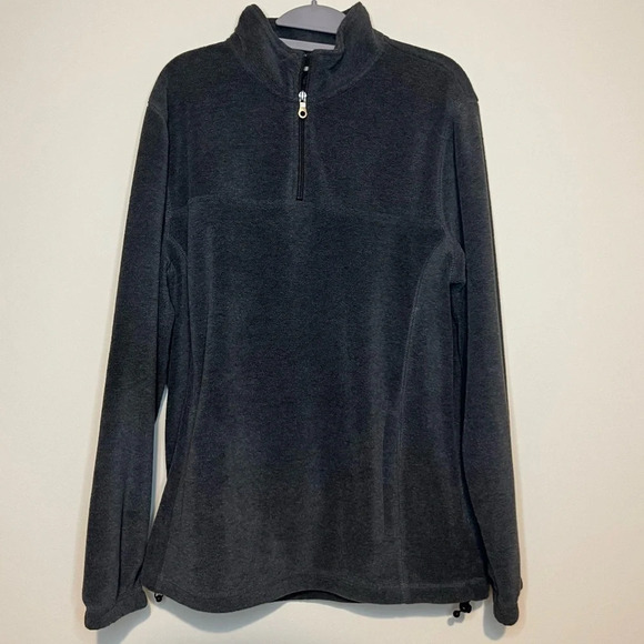 ☀️CROFT & BARROW Quarter Zipup Fleece Sweater Jacket - Picture 1 of 7